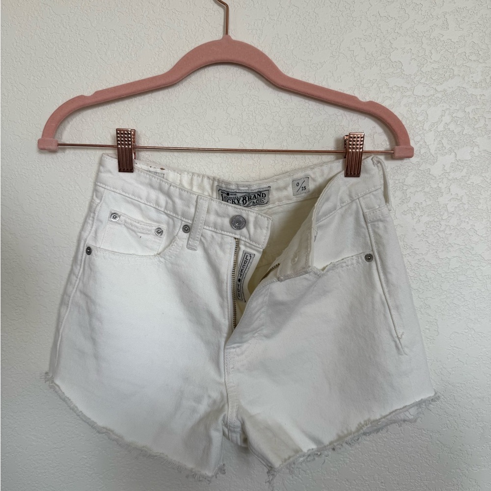 Lucky Brand Women's White Jean Shorts